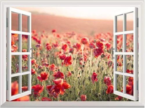 Miniatura 13 de Adhesivo de pared extraíble/mural de pared, semáforos de ciudad borrosa por la noche, decoración creativa de pared con vista de ventana, 24 x 32