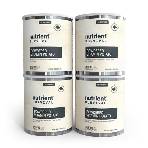 Miniatura 11 de 4 Latas, Equivalente a 70 Huevos por lata - Nutrient Survival Huevos en Polvo con Vitaminas Liofilizados Suministros para Preparacionistas