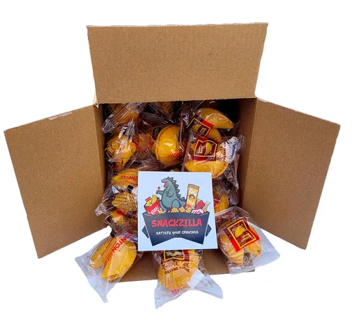 Snackzilla Galletas de la fortuna, galletas de la fortuna envueltas individualmente a granel, galletas de la fortuna a granel (30), galletas de la