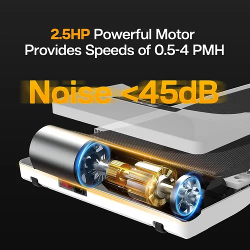 Miniatura 8 de Caminadora para debajo del escritorio, almohadilla para caminar para el hogar y la oficina, caminadora portátil de 2.5 HP, máquina de correr