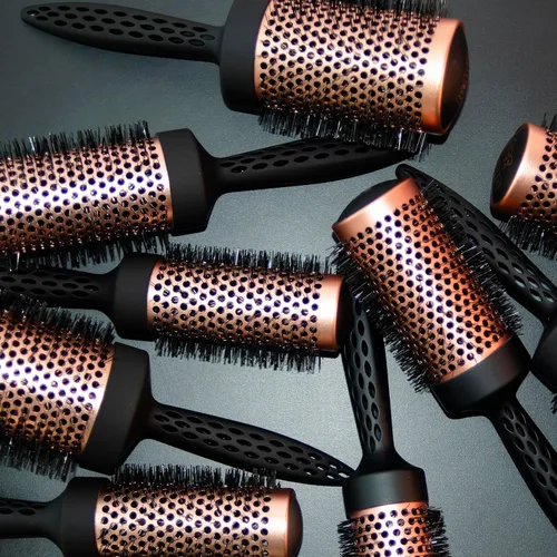 Miniatura 7 de Cricket Binge Copper Tension Thermal Brush 1.75" - Herramientas profesionales para el cabello para peinar - Cepillo de soplado de alto calor, cerdas
