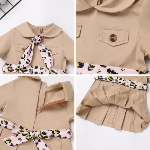 Miniatura 5 de AWIBMK Conjunto de ropa de verano para niñas recién nacidas + pantalones cortos florales + diadema