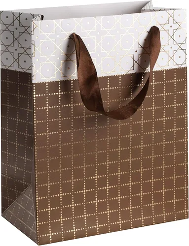 Hammont Bolsas de regalo para dama de honor de boda, diseño de caja, regalos de fiesta, paquete de 12 bolsas de regalo estampadas con papel de