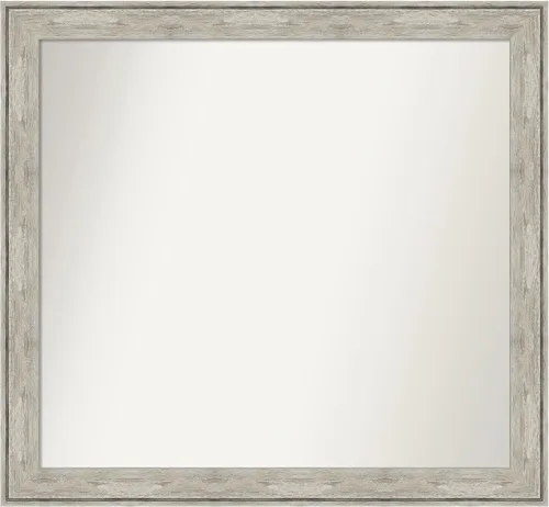 Miniatura 133 de Amanti Art Espejo de baño plateado para sobre fregadero, 28 x 47 pulgadas, espejo rectangular de plata imperial, marco de madera tradicional de gran