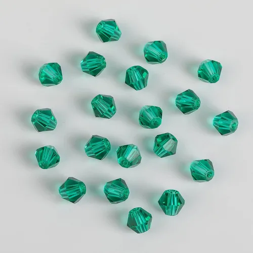 Miniatura 3 de Cuentas de vidrio bicono negro de 0.157 in para la fabricación de joyas, 1700 unids cuentas espaciadoras de cristal facetado surtidos, suministros