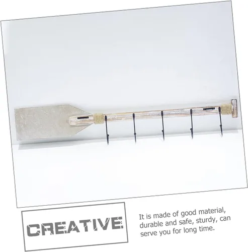 Miniatura 6 de DOITOOL Gancho decorativo para colgar en la pared, perchero de madera, ganchos náuticos, decoración de peces de madera, colgador de pared náutico