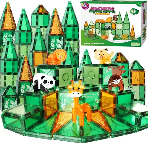 Miniatura 8 de TOY Life Azulejos Magnéticos para Niños de 4-8 Años, Juguetes Magnéticos para Niños Pequeños de 3+, Juguete de Construcción con Azulejos Magnéticos