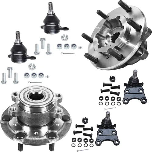 Miniatura 51 de Detroit Axle - Kit de nudillos de dirección delantera izquierda para Ford Edge Lincoln MKX 07-10, cojinete de rueda del lado del conductor, nudillo