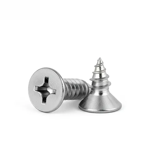 Miniatura 15 de Kit de tornillo y anclaje de madera #4 (420 piezas) – Tornillos autorroscantes Phillips de cabeza plana de acero inoxidable 304 para muebles