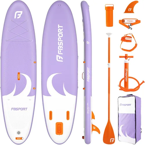 Miniatura 8 de FBSPORT Tabla de remo de pie prémium de 11 pies, tabla de yoga con accesorios de SUP y bolsa de transporte, amplia posición, control de surf