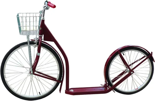 Miniatura 3 de Amish-Made Deluxe Kick Scooter Bike - Modelo 2420 - Tamaño adulto Granate