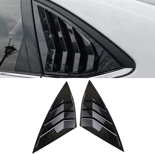 Miniatura 2 de ITrims Accesorios de coche para Volkswagen Jetta MK7 2019 2020 - Rejillas de ventana lateral de automóvil, cubierta de ventilación, obturador, Fibra