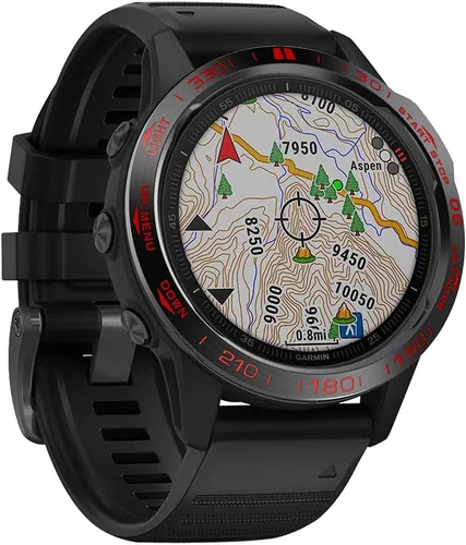 Miniatura 3 de REYDA Bisel de reloj compatible con Garmin Fenix 6/6 Pro Bisel Ring, acero inoxidable bisel Loop cubierta adhesiva resistente a los arañazos, bisel