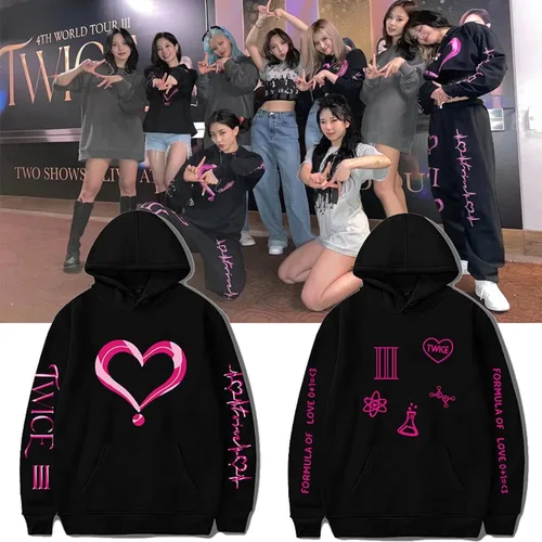 Miniatura 2 de Kpop Twice - Sudadera con capucha Nayeon Momo Sana Tzuyu con bolsillo, suéter