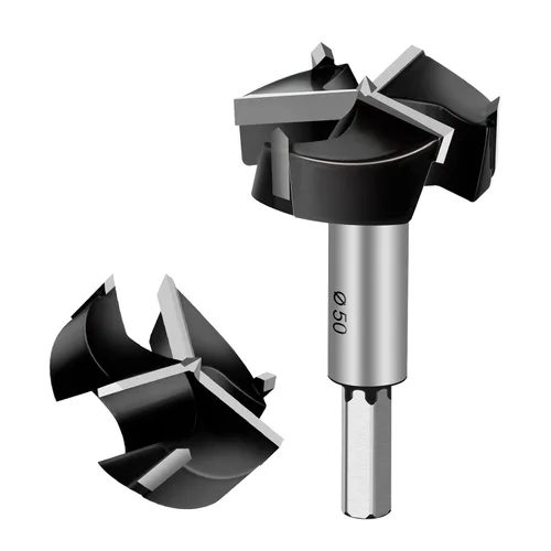 Miniatura 8 de Forstner Broca Forstner con punta de carburo de 1 pulgada para madera dura, sierra de agujero de perforación de madera, herramienta cortadora