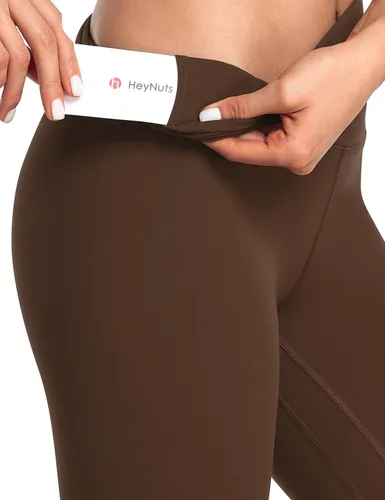 Miniatura 3 de HeyNuts Leggings capri de yoga de cintura alta, con control de abdomen, pantalones de yoga recortados de 19 a 21 pulgadas
