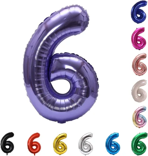 Miniatura 66 de YPSelected Globo grande de 32 pulgadas de helio con números 0-9 de papel de aluminio azul para cumpleaños, bodas y fiestas (Azul, 3)