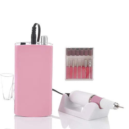 Miss Sweet RPM30000 - Taladro de uñas portátil eléctrico, recargable, con pantalla de batería para uñas acrílicas
