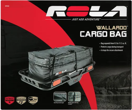 Miniatura 2 de Bolsa de carga para vehículo ROLA 59102 Wallaroo, impermeable, portaequipaje ampliable para acople, negro