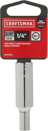 Miniatura 2 de CRAFTSMAN Toma profunda, SAE, unidad de 3/8 pulgadas, 1/4 pulgadas, 6 puntos (CMMT23144)