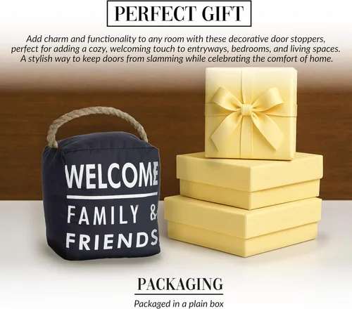 Miniatura 3 de Pavilion Gift Company 72160 Tapón de puerta de bienvenida, 5 x 6 pulgadas, negro