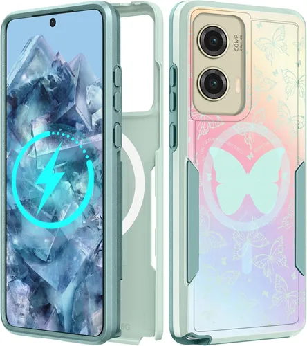 Miniatura 224 de Funda para Moto G 5G 2024 – Compatible con MagSafe para mujeres y niñas, bonita funda protectora magnética para teléfono, diseño femenino Kawaii