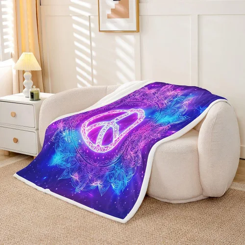 Miniatura 31 de Manta de forro polar con estampado de bailarina rosa para niñas, felpa suave y mullida para cama, sofá, bonita sherpa floral de hoja de palma Multi
