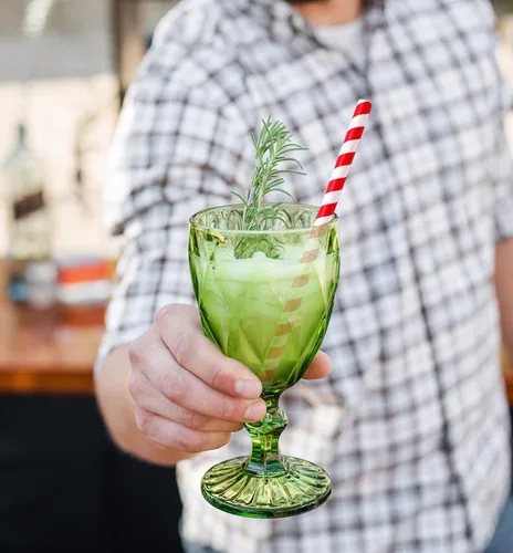 Miniatura 5 de Smoothies Pajitas desechables de papel de 0.354 in 0.35 pulgadas de ancho para batidos gruesos, jugo, maltas granizadas, bebidas congeladas jumbo