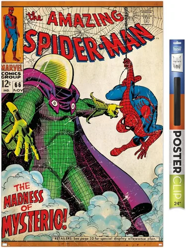 Miniatura 15 de Marvel Comics Spider-Man - Póster de pared Amazing Spider-Man #66, 22.4 pulgadas de largo x 14.7 pulgadas de ancho, versión premium sin marco