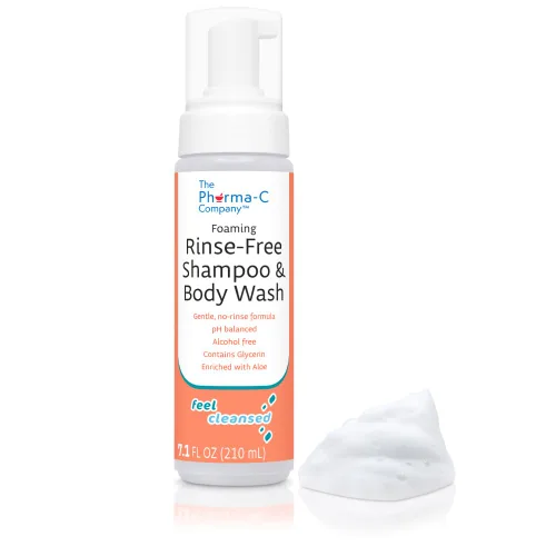 Miniatura 2 de The Pharma-C Company - Champú y gel de baño sin enjuague espumoso [paquete de 6] - Fórmula suave sin enjuague probada en hospitales que deja