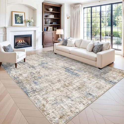 Miniatura 55 de Alfombra antideslizante lavable de 2 x 3 pies - Alfombra suave de pelo bajo para cocina, entrada y dormitorio - Tapete moderno para puerta
