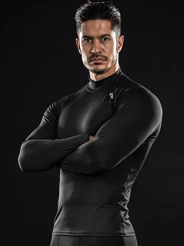 Miniatura 2 de DRSKIN Men's Compression Shirts Top Long Sleeve Baselayer Sports Running Workout Athletic Gym