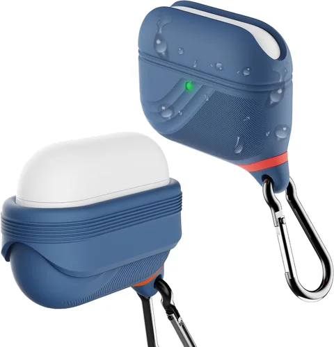 Miniatura 13 de HALLEAST Funda impermeable para AirPods Pro 3, LED frontal visible y compatible con carga inalámbrica, funda protectora de silicona compatible