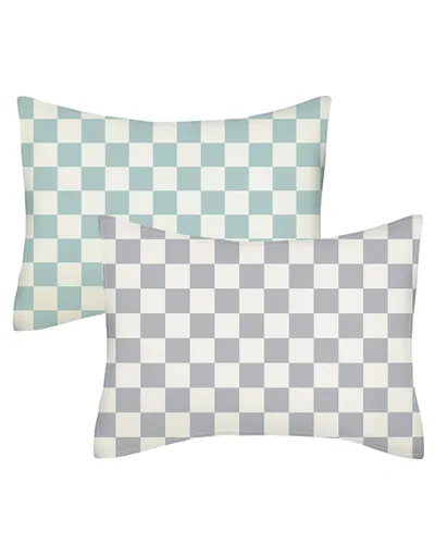 Miniatura 33 de ALVABABY Paquete de 2 fundas de almohada de algodón orgánico para niños pequeños, fundas de almohada para niños de 13 x 18 pulgadas o 12 x 16