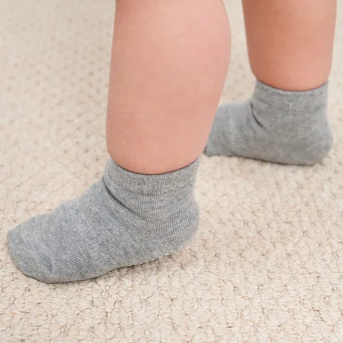 Miniatura 6 de ZAPLES Calcetines tobilleros antideslizantes para bebés con agarre antideslizante para niños y niñas, corte bajo para bebés y niños pequeños