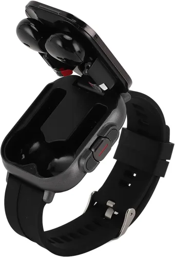 Reloj inteligente con auriculares, relojes con correa de silicona, pantalla de 2.01 pulgadas, reloj rastreador con auriculares en el interior,