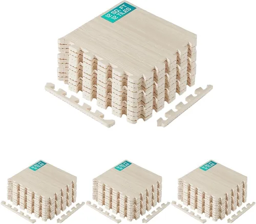 Miniatura 15 de Yes4All Alfombrillas Entrelazadas de EVA, Baldosas de Suelo tipo Rompecabezas, Acolchado de Suelo de Espuma con Borde para Muebles, Espacio