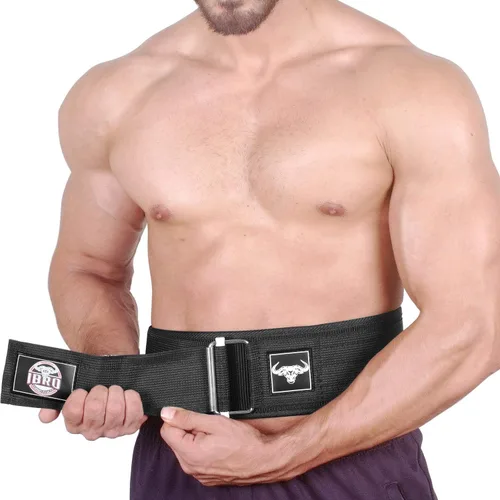 Miniatura 9 de IBRO Cinturón de Levantamiento de Pesas Premium con Cierre Rápido - Soporte para la Espalda para Powerlifting, Entrenamiento Cruzado y Culturismo