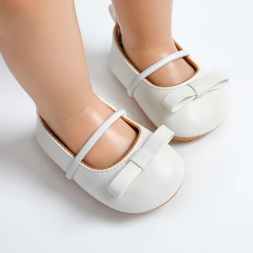 Miniatura 5 de Zapatos de bebé de primera calidad para niña, zapatos planos para caminar, suela suave, zapatos de princesa Mary Jane, zapatos de vestir de boda