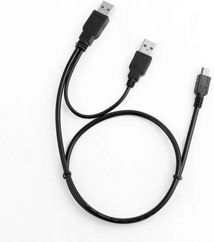 Miniatura 3 de MaxLLTo™ Cable de datos cargador USB Y para EMC Iomega eGo USB 2.0 disco duro portátil HDD