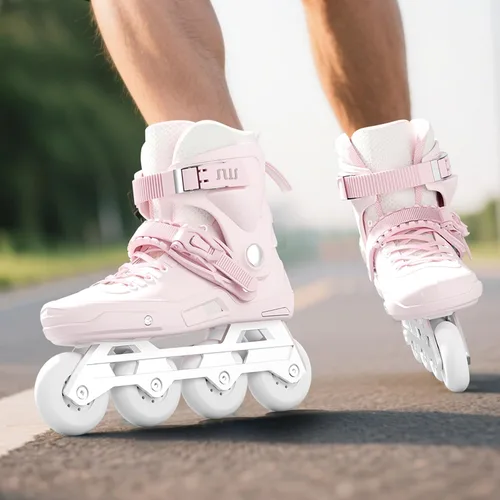Miniatura 8 de SWAY Patines profesionales en línea para adultos, patines de alto rendimiento para mujeres y hombres, patines de carreras para adolescentes, Rosa