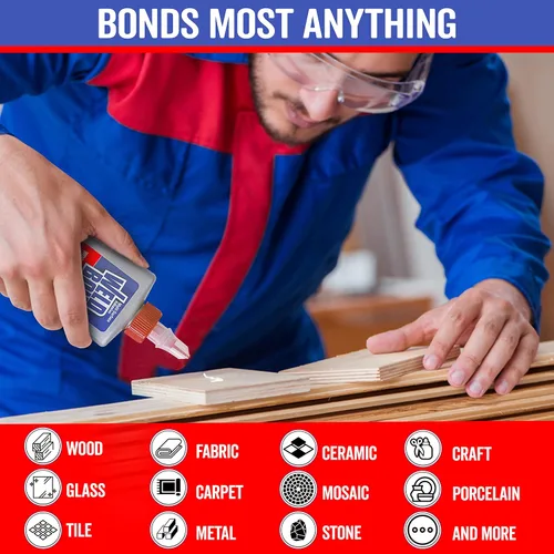Miniatura 2 de Weldbond Pegamento no tóxico para múltiples superficies que se adhiere a la mayoría de cualquier cosa. Úsalo como pegamento para madera