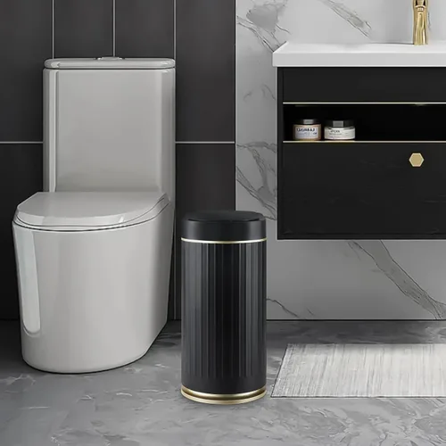 Miniatura 7 de SYNCVIBE Cubo de basura con sensor de baño con tapa automático de 2 galones con sensor pequeño, sensor de movimiento de 7.5 litros, cubo de basura