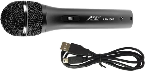 Miniatura 7 de Audio2000'S APM150PRO-U Micrófono dinámico profesional de neodimio supercardioides con cable XLRF-USB de 20 pies