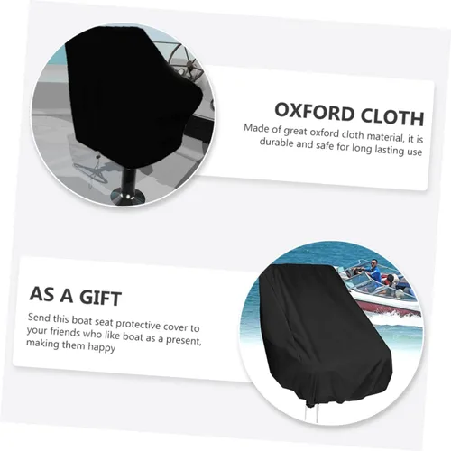 Miniatura 8 de Toddmomy Funda de asiento de capitán, fundas de asiento de barco, funda de silla plegable, fundas resistentes, cubierta de asiento de yate, funda