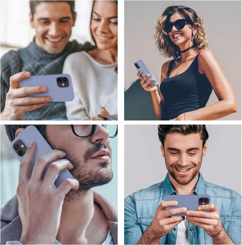 Miniatura 2 de Cordking [5 en 1] - Funda de silicona a prueba de golpes con forro de microfibra diseñada para iPhone 12 / 12 Pro, con 2 protectores de pantalla + 2