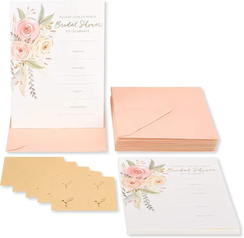 Miniatura 2 de Papyrus Invitaciones para despedida de soltera, floral (20 unidades)