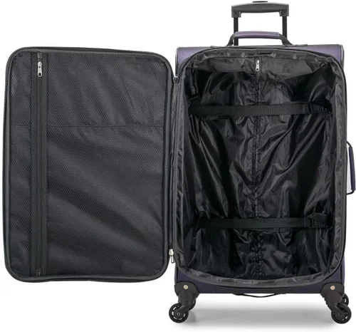 Miniatura 3 de U.S. Traveler Aviron Bay - Equipaje extensible con ruedas giratorias, PúrpuraOmbre Force.), US08125L