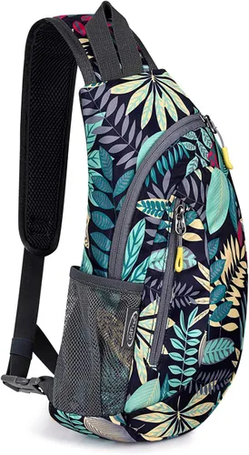 Miniatura 10 de G4Free Bolso bandolera para hombres y mujeres, mochila cruzada pequeña, bolsas de hombro ligeras para viajes, exteriores y deportes (azul)