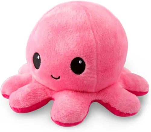 Miniatura 16 de TeeTurtle - El Peluche de Pulpo Reversible Original - Azul Claro + Azul Oscuro - Lindos Animales de Peluche Sensoriales Fidget Que Muestran Tu